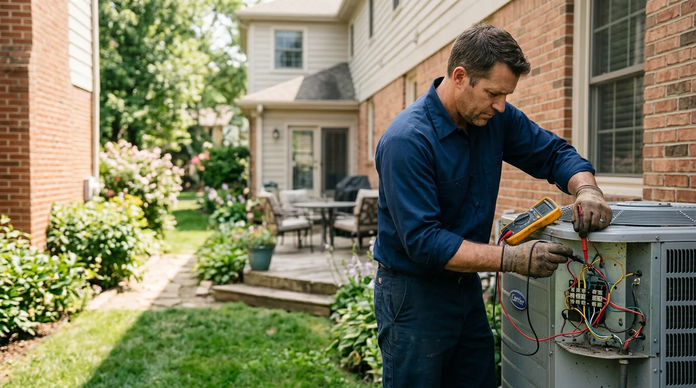 HVAC technician working near Red Springs, NC